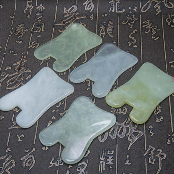 Natural Jade Massage Tool Guasha Board Gua Sha Facial Treatment Natural Jade Stone Scraping Care Healthy Tool Massager Free Shipping