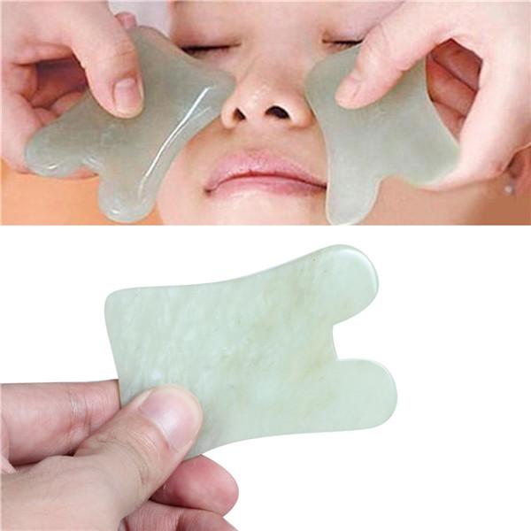 Skin Facial Care Massage Natural Jade Board Traditional Scraping Scraper Tool Spa Salon Brand New And High Quality