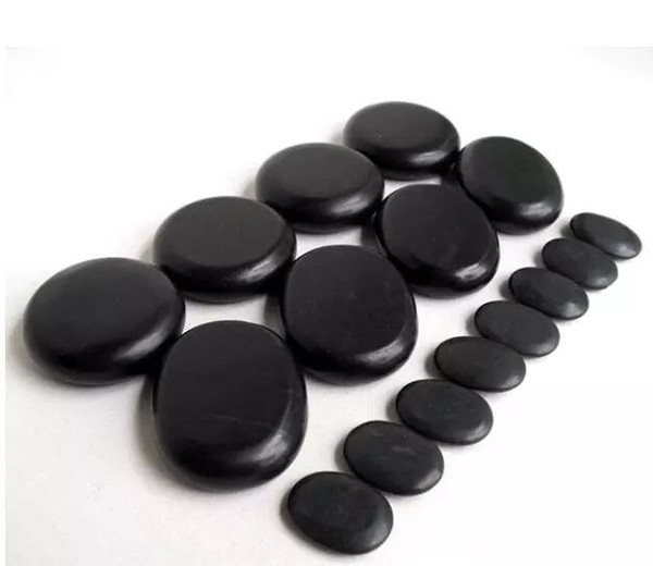 Hot massage stones massage natural energy massage stone set hot spa rock basalt stone 16pcs with Free Shipping