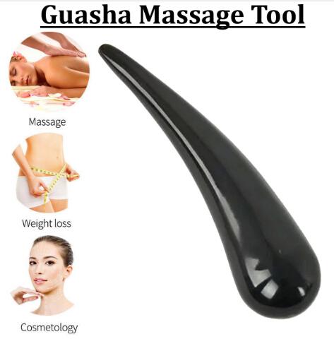 Health Care Acupuncture Point Gua Sha Stick Buffalo Horn Foot Massage Body Jade Massage Board Stone Tool SPA Therapy Massager