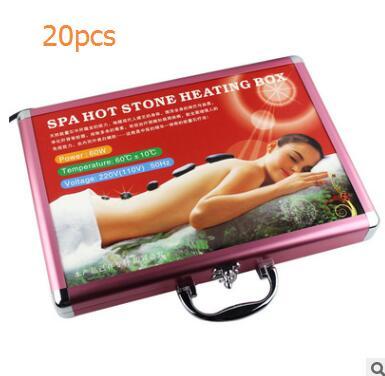 16pcs 20 pcs Hot massage stones massage natural energy massage hot stone set spa rock basalt stone DHL free shippng