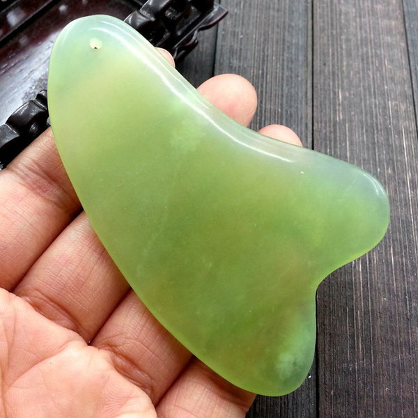 Natural Jade Guasha Board Scraching Facial Eyes Scraping Gua Sha SPA Massage Tool Health Care Beauty Acupoints Plate Massager