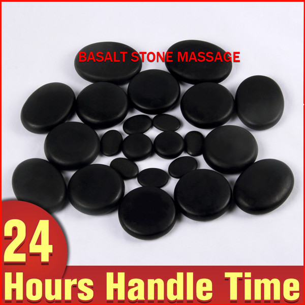 28pcs Packing Hot Sell Massage Stones Massage Stone Set Hot Spa Rock Basalt Stone For Back Pain Relieve