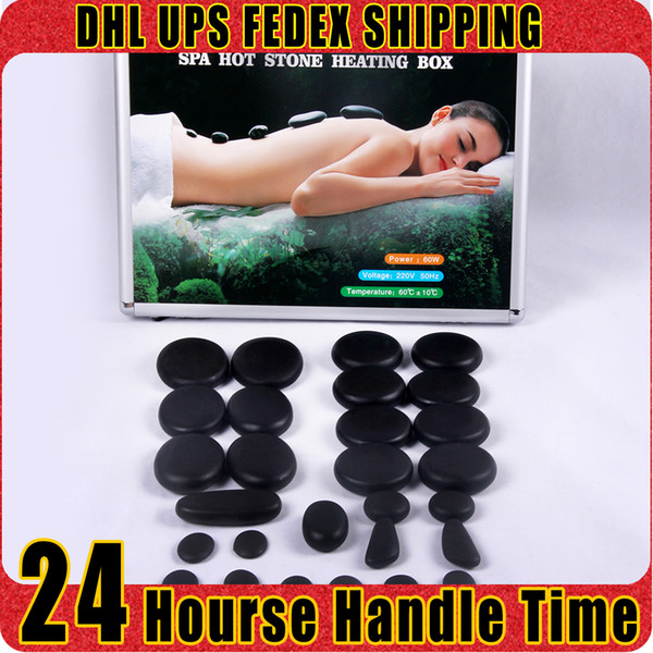 Best Price 28pcs Massage Stones Hot Stone Therapy for Lymphatic Drainage Promote Circulation Anti-Fatigue Body Slimming