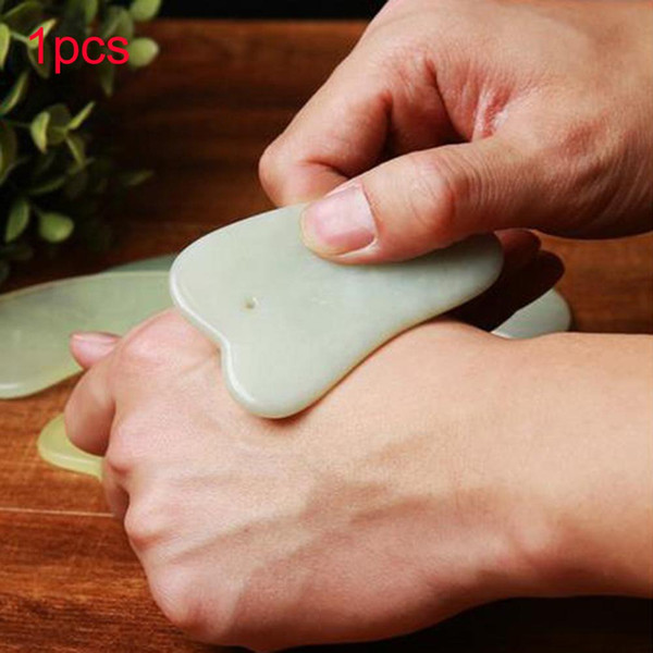 Tamax JD005 Natural Jade Guasha gua sha Board Scraching Facial Eyes Scraping Gua Sha SPA Massage Tool Health Care Beauty Massager