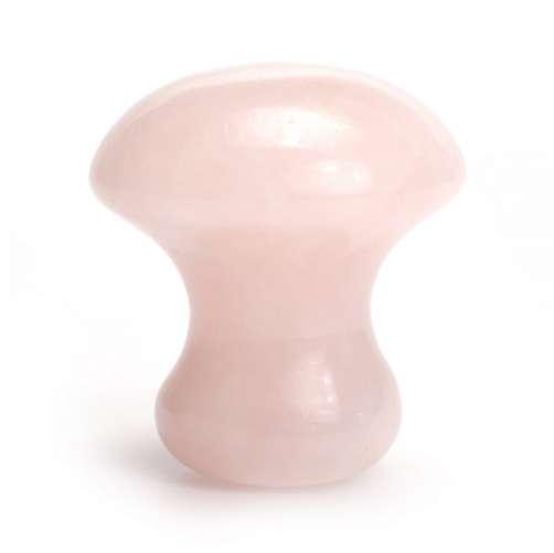 Rose Quartz Mushroom Massage Stone Crystal Jade Facial Body Foot Gua Sha Thin Anti-wrinkle Relaxation Beauty Health Care Tool