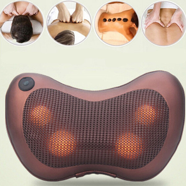 Infrared Heating Car Home Body Massage Pillow Neck Cervical Traction Massager Cushion Car Seat Cover Relaxation Neck Massage