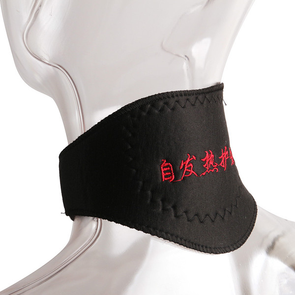 2017 Black Self-heating Neck Guard Cervical Vertebra Self Heating Magnetic Massager Belt Tourmaline Support Orthopedic 3006048