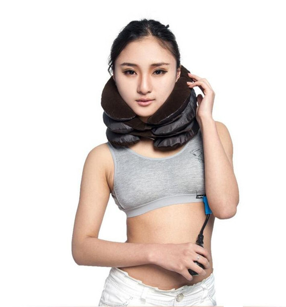 Inflatable Pillow Neck Back Shoulder Pain Relief Massager Cervical Traction Neck Cervical Traction Device Neck Care Massage D0158