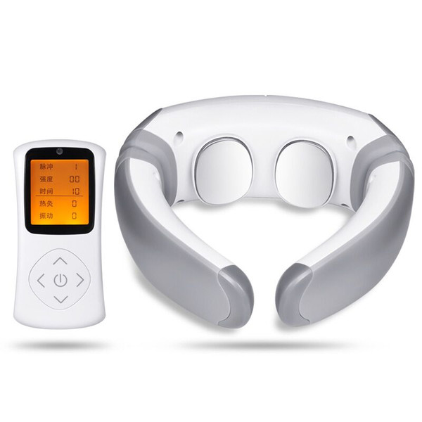 FEIE Electric Pulse Back and Neck Massager Far Infrared Heating Pain Relief Tool Health Care Relaxation S-305
