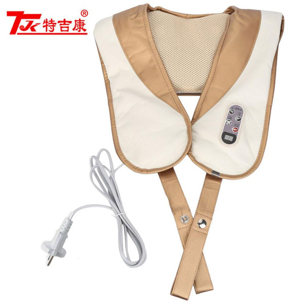 TJK Electric Massage Shawls Cervical Vertebra Neck Shoulder Massager Body Massager Infrared Heated Kneading Car/Home Messager BB