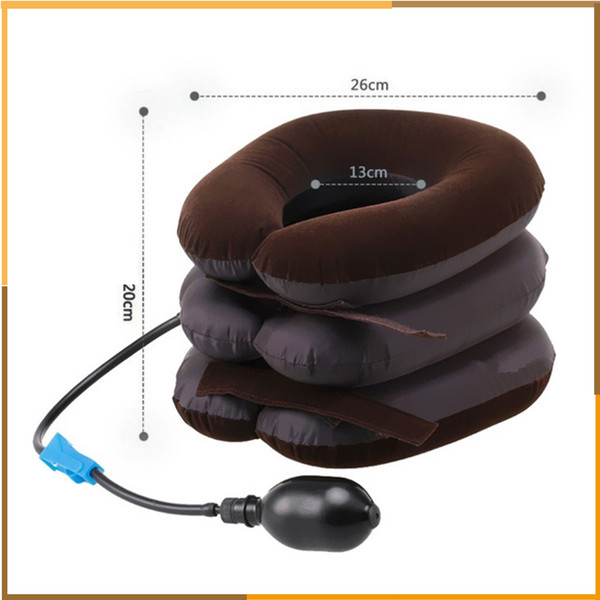 High Quality Air Cervical Neck Traction Soft Brace Device Unit for Headache Head Back Shoulder Neck Pain Health Care by DHl free