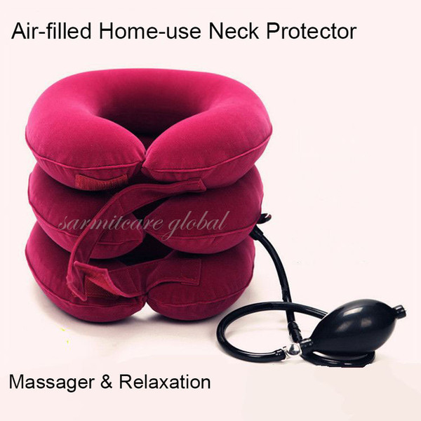 000377 - Home-use Air-filled Neck Protector Neck Massager & Relaxation Posture Corrector Neck Brace Support Free Shipping