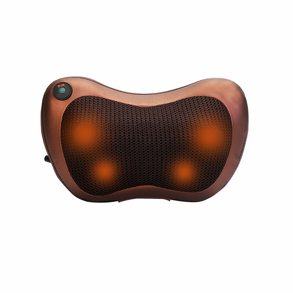 Portable Home And Car Double Use Electric Neck Head Body Massage Device Pillow Tool Infrared Hot Therpay Device