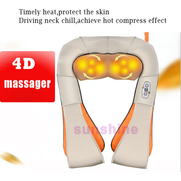 Newest U shape electric neck kneading shoulder massage cervical massage with Infrared heating Function used in Home and Car