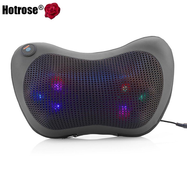 Shiatsu Pillow 8 Balls Deep-Kneading Back Massage Electric Neck Relaxation Pillow Massage Devices Cushion with Heat Car Home