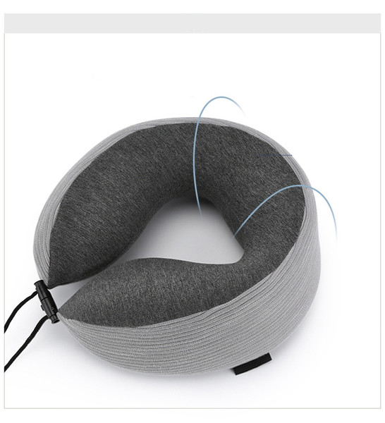 High-end U-Shape Simple Sense Gift Outdoor Travel The Neck Pillow Memory Cotton Airplane Neck Pillow l Neck Guard U-Shape Pillow