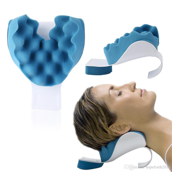 Travel Neck Pillow Theraputic Support Tension Reliever Neck Shoulder Relaxer Massager Pillow Soft Sponge Releases muscle Pillow