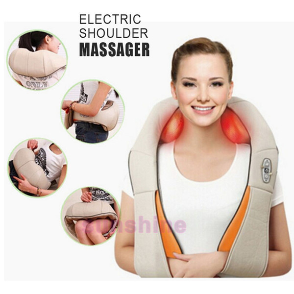 Newest U shape electric shoulder massager back neck multifunction vibrator massage machine muscle stimulator massage pillow