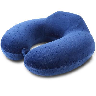 Hot U-Shape Inflatable Travel Pillow Airplane Soft Neck Pillow Travel Accessorie Portable Folding Pillow Sleep Home Textile