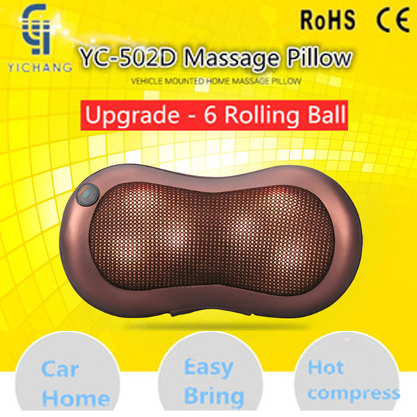 Infrared Heating Car Home Full Body Head Back Neck Rolling Kneading Massager shiatsu Infrared Massage Pillow & Cushion With Heat