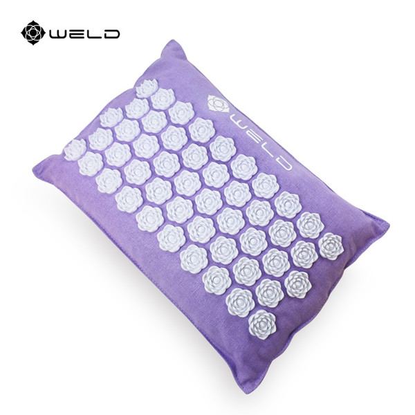 Acupressure Massage Pillow Head Neck Health Care Headrest Relieve Stress Body Pain Cushion Buckwheat Massage Acupressure Pillow