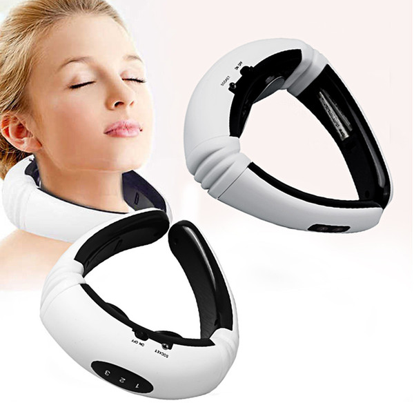 Fast Ship Pulse Massaging Neck Pillows Magnetic Therapy Traction Device Cervical Vertebra Relief Headache Shoulder Pain Massager