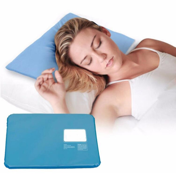 Muscle Relief Summer Ice Pad Massager Therapy Sleeping Aid Insert Chillow Pad Mat Cooling Gel Pillow no box