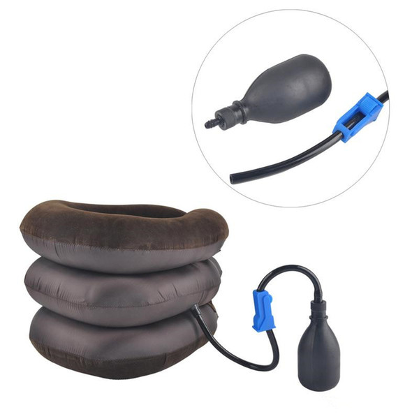 High Quality Air Cervical Neck Traction Soft Brace Device Unit for Headache Head Back Shoulder Neck Pain Health Care DHL Free