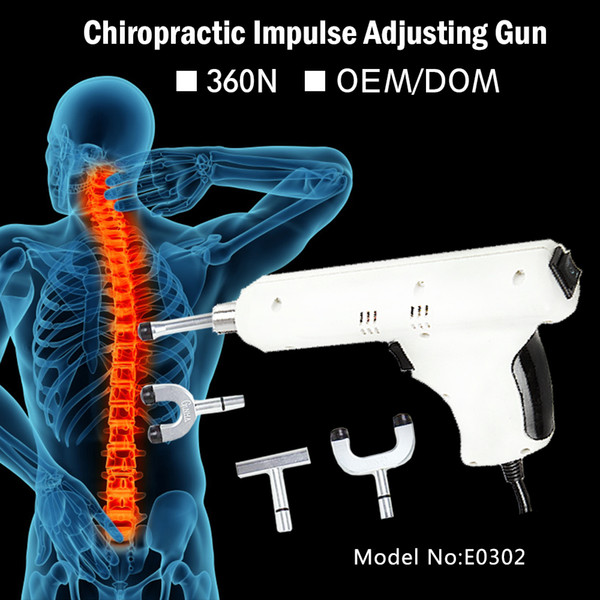 100% original 4 Heads adjustable intensity Therapy Chiropractic Adjusting Instrument \Electric Correction Gun Activator Massager 110~220V