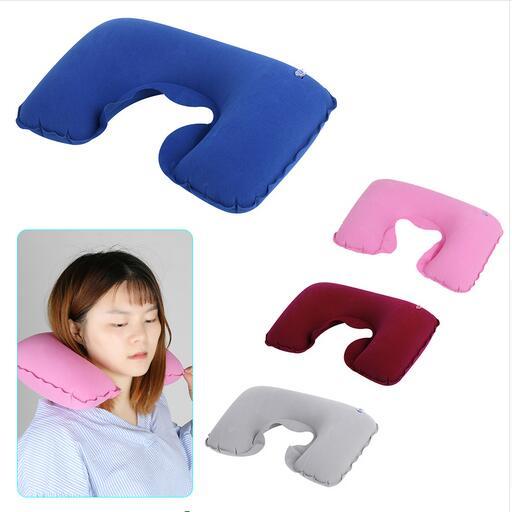 1PCS Inflatable U Shaped Travel Pillow Neck Car Head Rest Air Cushion for Travel Office Nap Head Rest Air Cushion Neck Pillow