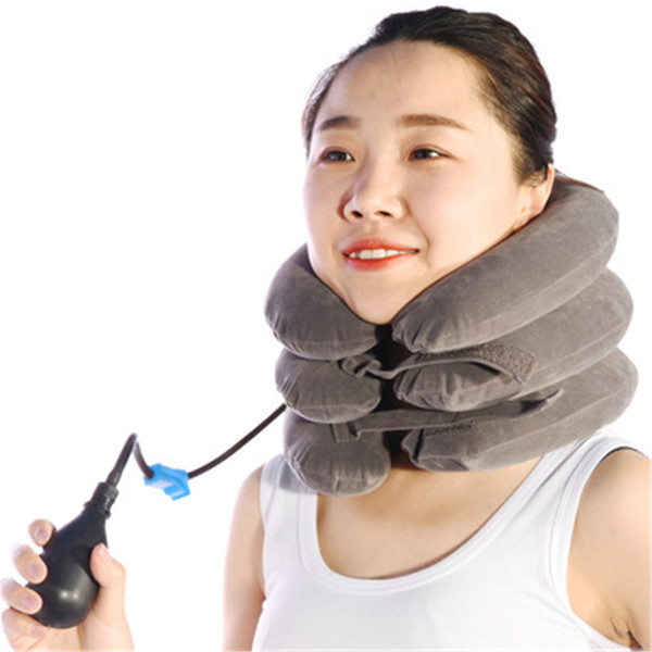 U Neck Pillow Air Inflatable Pillow Cervical Brace Neck Shoulder Pain Relax Support Massager Pillow Air Cushion Traction