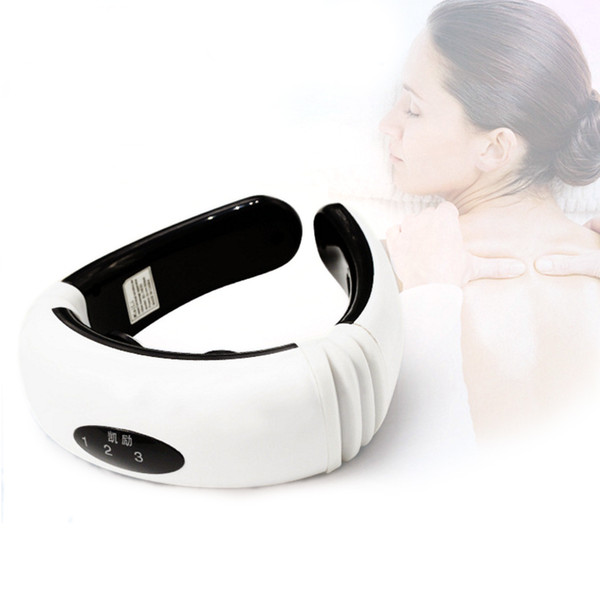 Electric Pulse Back and Neck Massager Cervical Vertebra Treatment Instrument. Acupuncture Magnetic Therapy Neck Pillow Massager 0602041