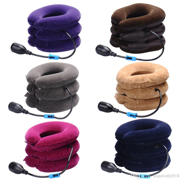 Health Care Neck Support Pillow Inflatable Air Cervical Neck TractionSoft Brace Device Unit for Headache Head Back Shoulder Neck Pain