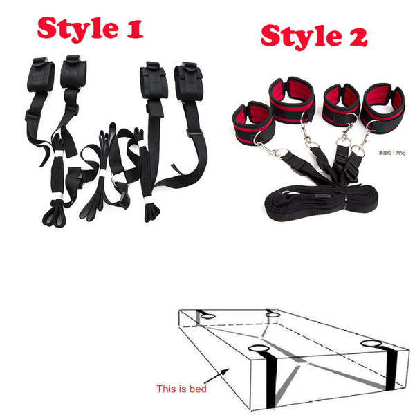 Adult Games Sex Toys For Couples,Under Bed Restraint Erotic Toys Bondage Restraints Handcuff & Ankle Cuffs Bed BDSM Love Sex Kit
