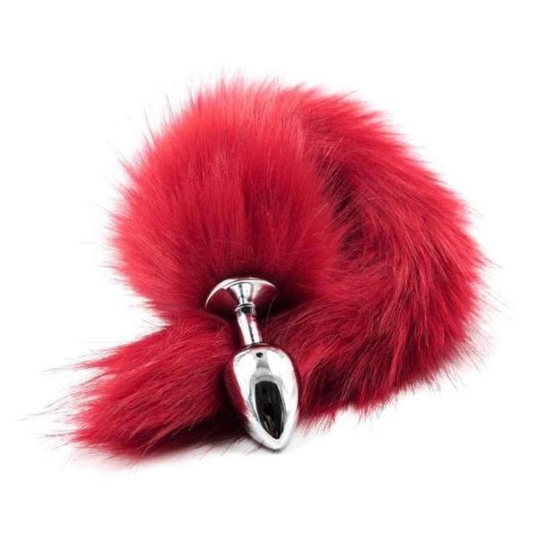 Sexy Faux Fox Tail Anal Plug Stainless Steel Butt Plug Adults Games Sex Toys Cosplay Sex Products For Couples Adults Games