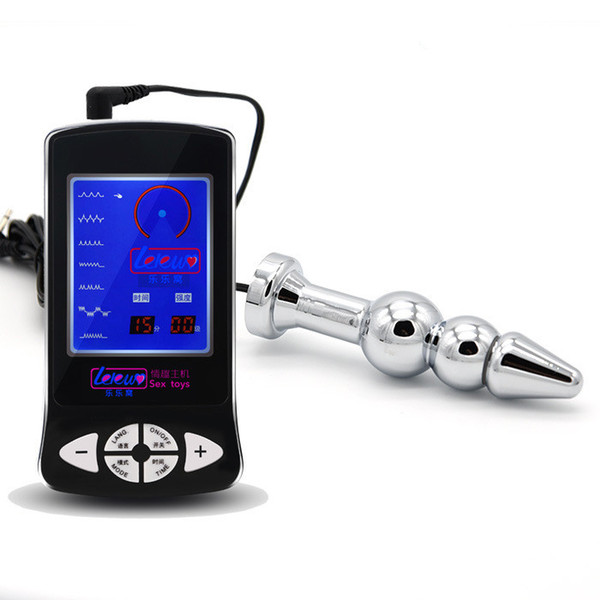 Medical Themed Toys Electric Shock Stainless Steel Butt Plug Anal Plug Electro Sex Toys For Couples Vagina Stimulation Massage