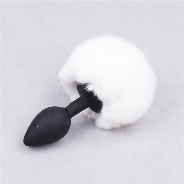 1 Pc Sexy Rabbit Tails Anal Plug,Fox Tail Butt Plug,Silicone Anal Plug Toys,3 Colors To Choose,Sex Toys ,Sex Products,