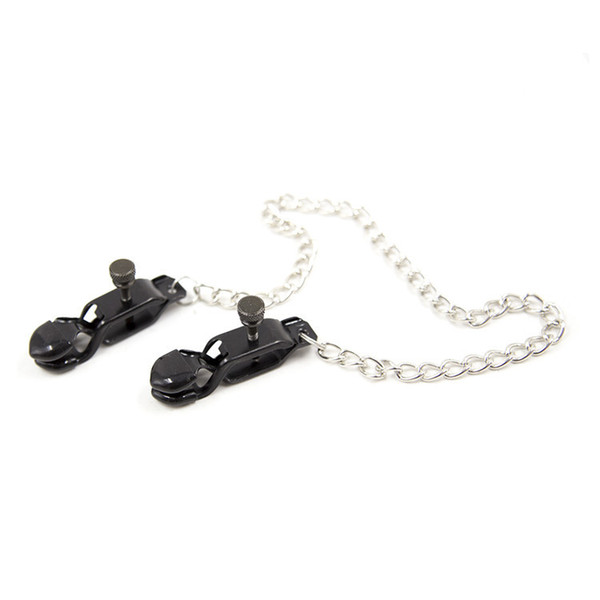 Erotic Toys Metal Nipple Clamps With Chain Women Clitoris Clamps Clips Nipples Bondage Fetish Toys For Couples In Adult Games