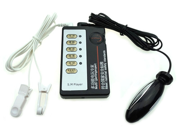 BDSM Sex Toys Electric Shock Kit Nipple Clitoris Clamps /Nipple Clips &Anal Vaginal Plug E-Stimulation Adults Game Sex Products