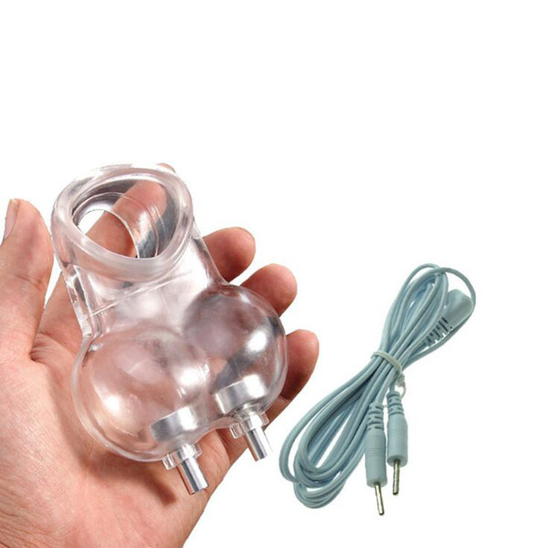 Electro Shock Acces
8000
sory Male Flexible Scrotal Bound Cock Ring Penis Ring Chastity Device Delay Cock Cage Scrotum Ring Sex Toys