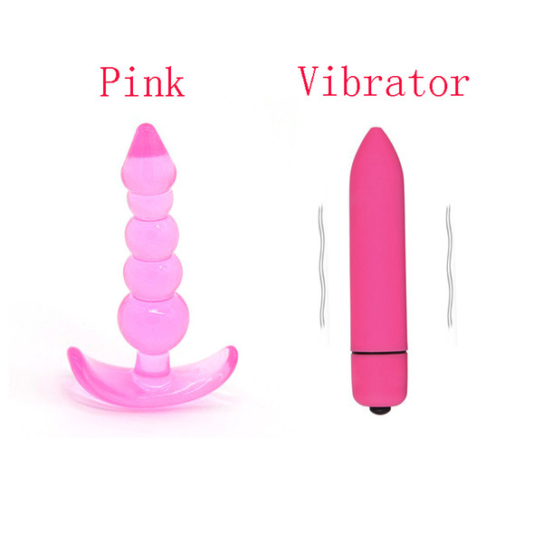 10 Speed Bullet Portable Vibrators Silicone Beads Anal Plug Sex Toys For Woman Men Butt Plug G-spot Massager Anal Dilator Vibrating