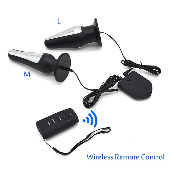 Electric Shock Set Wireless Remote Control Electric Shock Anal Pulg Anal Butt Plug SM Play Adult Games Sex Toys For Men Woman