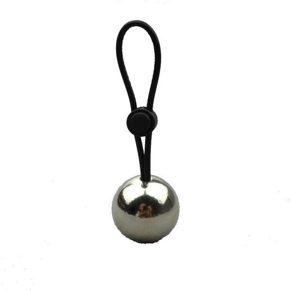 A Silicone Penis Rings With A Metal Ball Penis Enlargement Weight Hanger Stretcher Extender Stretche Sex Toys For Man