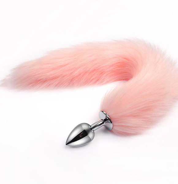 Erotic Fox Tail Anal Plug Stainless Steel Metal Butt Plug Tail Fetish Buttplug Anal Adult Sex Products Sexy Sex Toys For Women