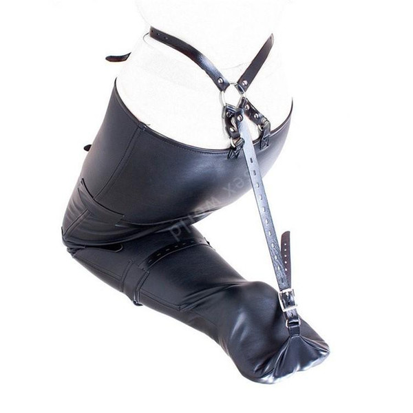 PU Leather Bondage Restraint Bag Belt Leg Binders Slave Ankle Restraints Bundled Binding Erotic Sex Toys Game Product