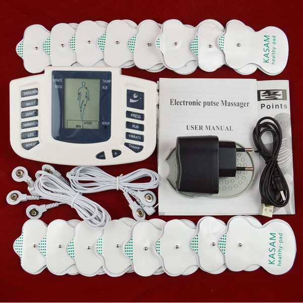 Electrical Stimulator Full Body Relax Muscle Therapy Massager Massage Pulse tens Acupuncture Health Care Machine 16 Pads