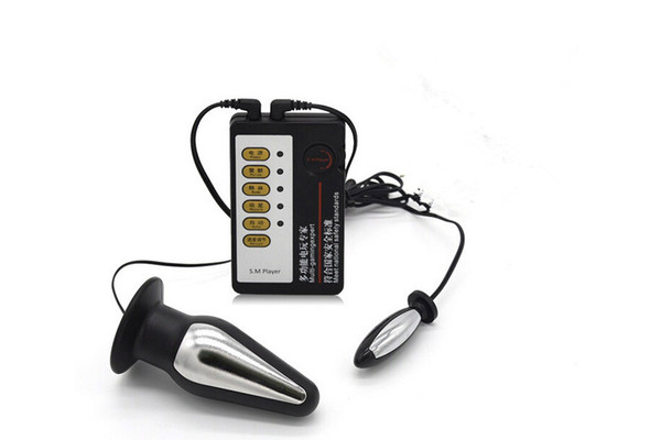 Electro Shock Therapy Anal Vaginal Plug, Electric Shock Anus Clogged Electric Electrical Adult Games Anal Sex Toys For Woman