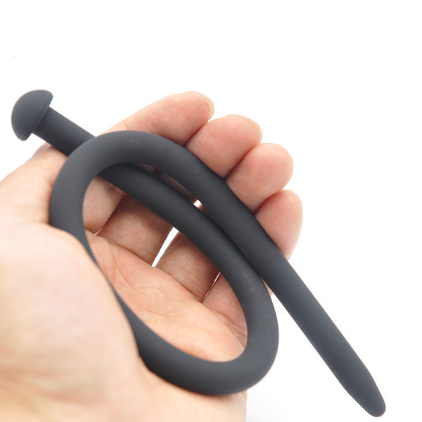 Mushroom Head Catheter Silicone 35cm Super Long Chastity Urethral Dilators Horse Eye Stimulate Urethral Sounds Penis Plug Stretching Sex Toy