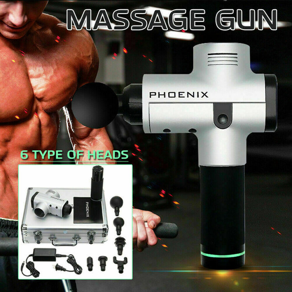 2019 New Brand Phoenix Massage Gun Percussion Massage DC 24V Muscle Vibrating Relaxing Fascia Rehabilitation Machine Like Hypervolt